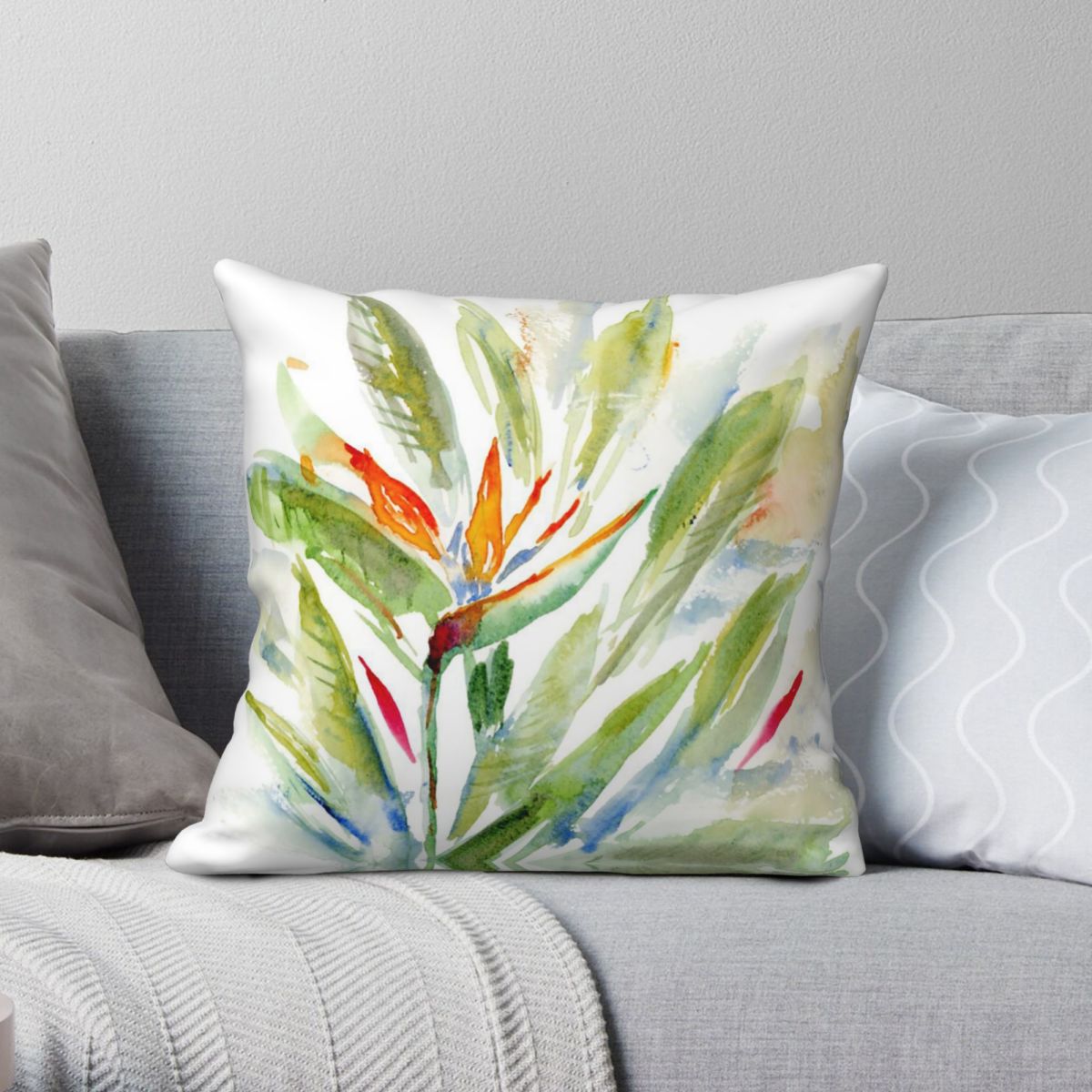 Bird Paradise Strelitzia - Bird Of Paradise Strelitzia Square Pillowcase