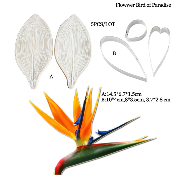 Large Gumpaste Strelitzia Bird - Bird Paradise Strelitzia ulasan dan harga