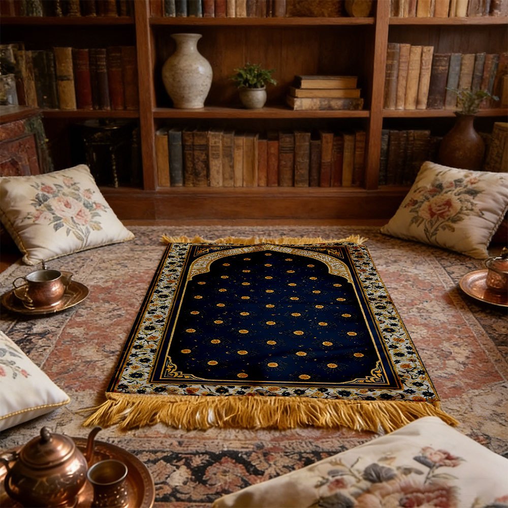 Polyester Muslim Prayer Rug Po - Maranta Prayer Plant ulasan dan harga