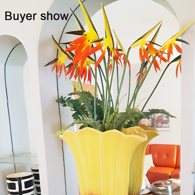 Artificial Flowers Bird of Par - Bird Paradise Strelitzia ulasan dan harga