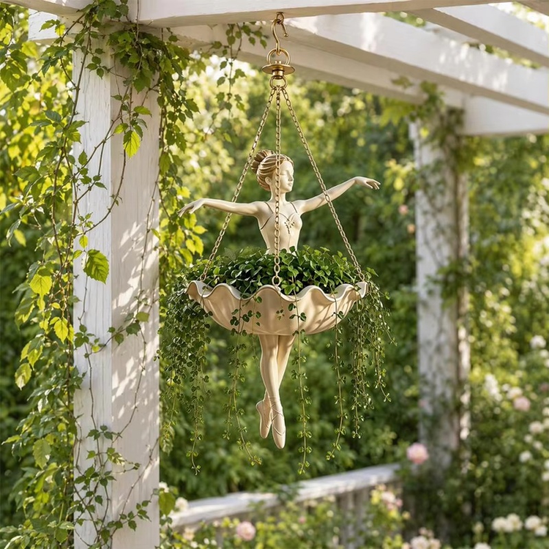 Resin Ballet Dancer Hanging Pl - Spider Plant Hanging ulasan dan harga